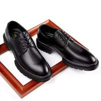 Zapatos de vestir con punta de acero de cuero genuino para hombre y zapatos formales informales sólidos de goma Oxford - details 0