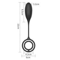 3 en 1 masajero de próstata vibrando anillo de polla enchufe anal con mini bala estimulador de la piel control remoto juguetes sexuales masculinos 18+ - details 8