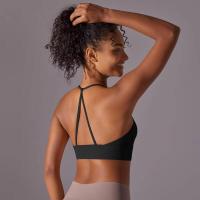 Top de mujer, cuello de chaleco Hai Yuga, decoración triul, deportes con espalda bonita, Top corto a prueba de golpes para - details 22