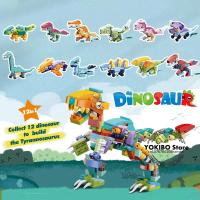 Juego de bloques de construcción de dinosaurios para niños, 12 en 1 - details 1