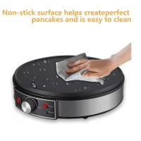 Crepera Cecotec Fun Crepestone 1000W - Placa de Piedra Antiadherente - Rodillo y Espátula Incluidos - details 4