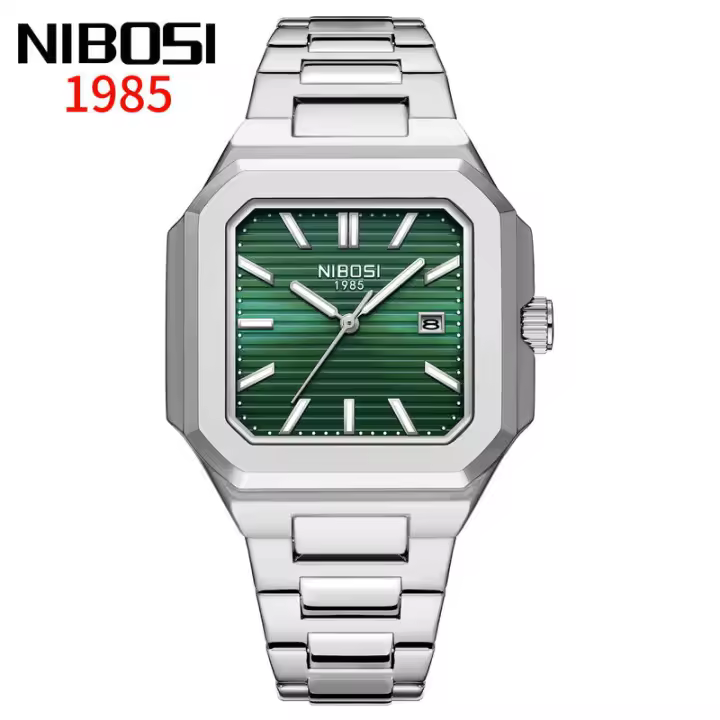68 Nuevo reloj de cuarzo con calendario para hombre Nautilus con banda de acero resistente al agua - 1