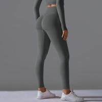 Pantalones de mujer, leggings, glúteos melocotón, pantalones de yoga desnudos de cintura alta - details 47