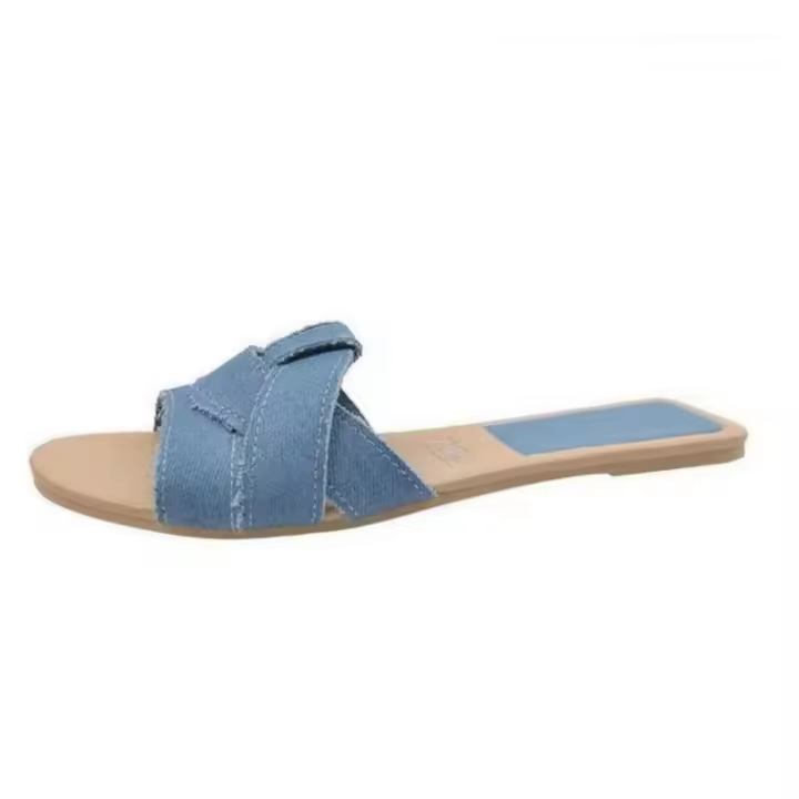 Zapatos planos para mujer, sandalias de playa de diseño elegante, vestidos de verano, moda casual. - 1