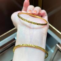 Pulsera de Hielo Explosivo Chapado en Oro Real de 24 Quilates, Duración Larga, Versátil, Regalo de Oro Rompecido para Novia - details 4