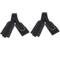 Correas de elevación tipo gancho para tirar, gancho de agarre para levantamiento de pesas antideslizante ajustable, protector de muñeca de potencia auxiliar suave y estable, 1 par - details 7