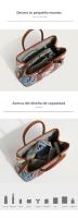 Bolso Tote de Verano 2025 para Mujer Diseño Floral con Arte Callejero Capacidad y Asas Reforzadas - details 3