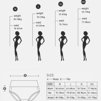 Ropa interior moldeadora de cuerpo de cintura alta, bragas de algodón para mujer, bragas transpirables de talla grande, lencería femenina sólida, 4 Uds. - details 0