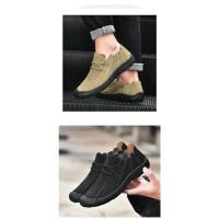 Nuevos zapatos planos casuales para hombres, zapatos de cuero genuino hechos a mano para hombres, mocasines cómodos, mocasines transpirables, zapatillas de deporte para hombres al aire libre - details 14