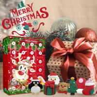 Calendario Adviento Navidad 2024,Caja ciega de llavero navideño, juguete de regalo navideño para niños - details 0