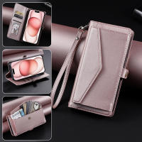 Funda tipo billetera de cuero con cremallera para Samsung, A06 bolso cruzado para Samsung, A13, A14, A15, A16, A23, A24, A25, A33, A34, A35, A53, A54, A55, M55, M13 - details 2