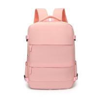 Mochila ligera para mujer, mochila escolar portátil de gran capacidad para estudiantes, mochila impermeable de viaje para ordenador portátil de color sólido - details 15