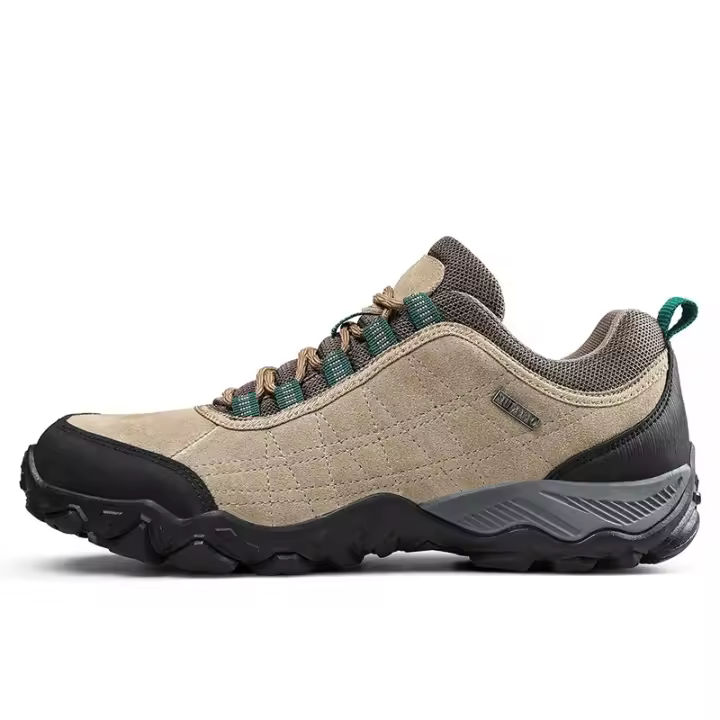 Zapatos de senderismo de cuero para hombre, calzado deportivo resistente al desgaste, con cordones, para escalada, Trekking y caza, novedad - 1