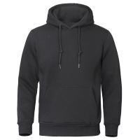 Sudadera De Fleece Para Hombre Otoño Invierno Color Sólido Casual Deportiva Estilo Callejero Abrigo Cálido Con Capucha Moda Escolar - details 7