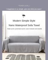 Manta multiusos impermeable para sofá, cubierta de muebles de Color sólido, tela duradera a prueba de polvo, antiarañazos, decoración del hogar y sala de estar - details 0