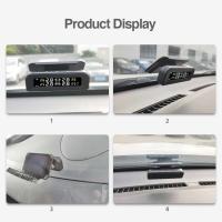 Sistema de Monitor de alarma de neumáticos de coche TPMS inteligente, pantalla de 4 sensores, advertencia de temperatura de presión de neumáticos inteligente Solar - details 16