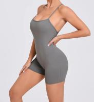 Traje deportivo de secado rápido de color sólido, cómodo para correr, pedalar, mango sin mangas de yoga - details 4