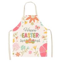 Delantal de lino con estampado Floral para adultos y niños, delantal de dibujos animados de plantas, accesorios de cocina para el hogar - details 9