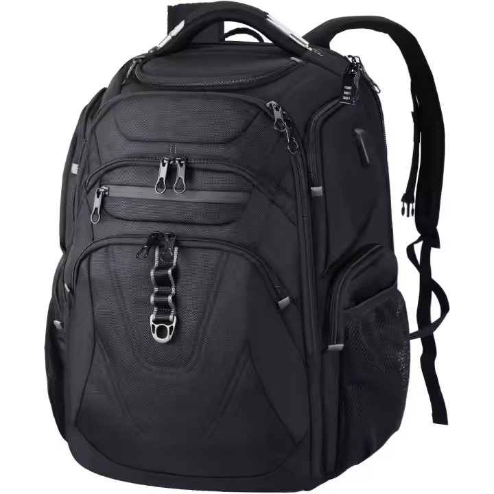 Mochila para Portátil de Viaje 17,3 Pulgadas Impermeable Antirrobo con Bolsillos RFID y Puerto de Carga USB para Ordenador/Computadora para Universidad/Negocios - 1