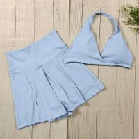 Conjunto de Deportiva Fiess Falda de Yoga de Cintura Alta Traje de Entrenamiento de Tres Piezas - details 3