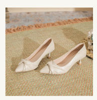 Temperamento tacones delgados tacones altos de las mujeres 2025 nueva falda desnuda hada suave cuero suave hermosa dama de honor zapatos. - details 29