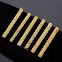 Clip de Corbata Corta para Hombres Estilo Sencillo Abrazadera de Rosa Dorada - details 1