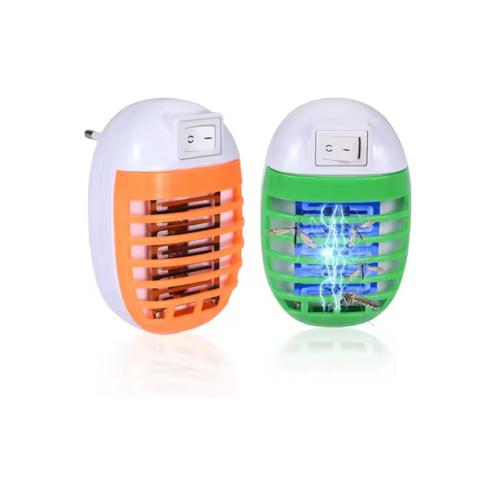 Lámpara eléctrica antimosquitos para interiores y exteriores, repelente de mosquitos enchufable, 2 piezas - 1