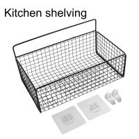 Cesta de hierro, estante para champú en polvo para pared de baño, orificio perforador, colgador de condimentos de cocina - details 11
