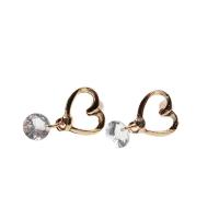 Colgantes de Pendiente de Zirconia Diseño de Corazón de Oro para Mujeres y Niñas - details 6