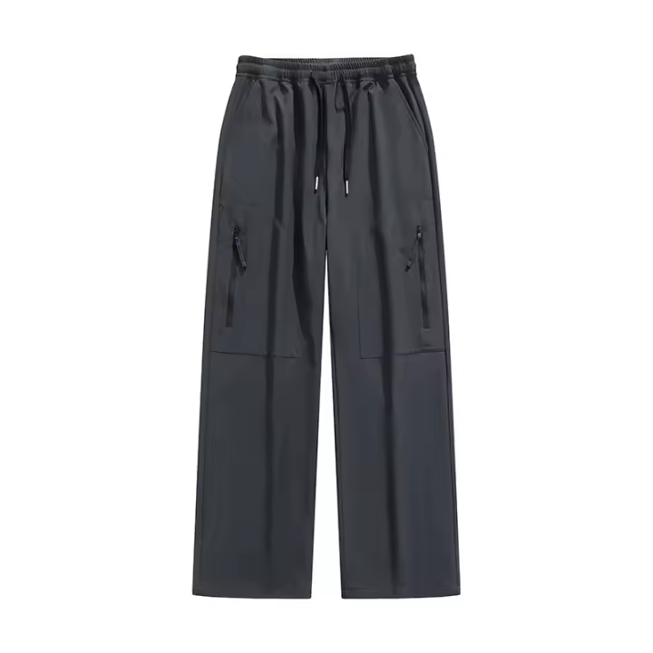 Pantalones casuales de primavera y otoño 2025 para hombre, pantalones anchos de marca Ins, versátiles y drapeados de pierna recta. - 1