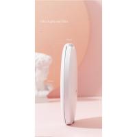 Espejo de bolsillo compacto con luz LED pequeña personalizado para mujer, maquillaje plegable de 2 lados, efecto luminoso, rosa y blanco - details 7