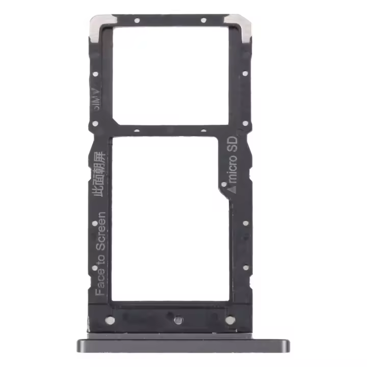 Para Lenovo Tab M10 Plus TB-X606F TB-X606X Bandeja de tarjeta SIM + Bandeja de tarjeta Micro SD (Negro) - 1