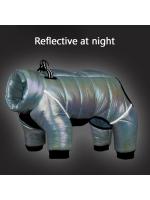 Chaqueta de plumón para perro, ropa impermeable para perros pequeños, mono con cuello incorporado, abrigo reflectante para mascotas, Bulldog Francés, Invierno - details 23