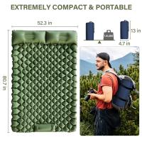 Mata de Campamento Inflable Desinflable de Doble Capa 4 Pulgadas de Espesor - details 1