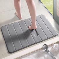 Alfombrilla de baño para el hogar, alfombras de espuma viscoelástica suave, súper absorbentes, para dormitorio, suelo de inodoro, ducha, decoración, 12 colores - details 0