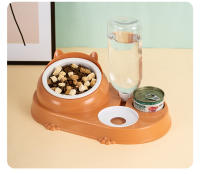 Cuenco para gatos, cuenco doble, agua potable automática, cuenco de comida para cachorros, agua potable para mascotas, suministros para perros y gatos - details 11