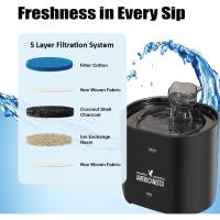 Grifo de Agua para Mascotas Automático Silencioso, Filtrado, Eficiente Capacidad de 2.2L - details 6