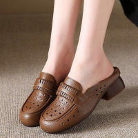 Zapatillas de Moda para Mujer Verano Cómodas y Suaves con Agujeros Zapatillas de Hueco Estilo para Mamá - details 2