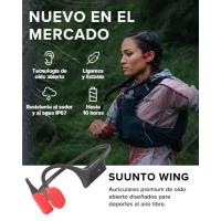 SUUNTO Wing Auriculares premium de oído abierto diseñados para deportes al aire libre
