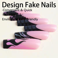 Uñas postizas francesas para mujer, decoración de uñas artificiales extraíbles para salón de belleza, experto e ingenuo - details 6