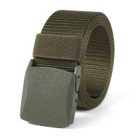 Cinturón ajustable para hombre, hebilla de plástico de nailon de lona, adecuado para deportes al aire libre, 125cm - details 13