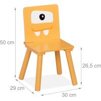 Juego de Mesa y Sillas para Niños 2 Sillas, MDF y Madera, Multicolor - details 4