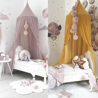 Red de Mosquitos Nórdica Nueva Estilo Princesa Chifón para Niños y Bebés Cortina de Cama de Poliéster/Algodón Normal Producto para Decoración y Iluminación - details 4