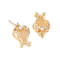 Colgante de Abalorio de Cuentas de Medio Agujero de Oro 18K Material de Metal de China - details 0