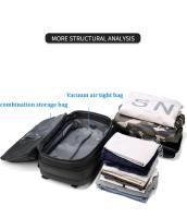 Mochila de compresión al vacío para hombre, bolsa de viaje para portátil de 17,3 pulgadas, gran capacidad, apta para negocios, escuela y uso al aire libre, viajes, bandolera, multifunción - details 4