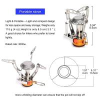 Estufa Plegable de Gas Portátil Cocina al Aire Libre para Acampar, Picnic, Senderismo y Viajes de Espalda - details 3