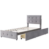 Cama de Almohada Ajustable en Altura 90 x 200 cm Marco de Muebles para Hogar - details 2