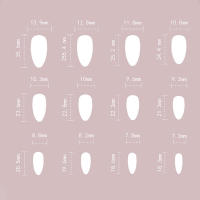 Uñas artísticas de material francés de almendra negra Ideal para principiantes - details 2