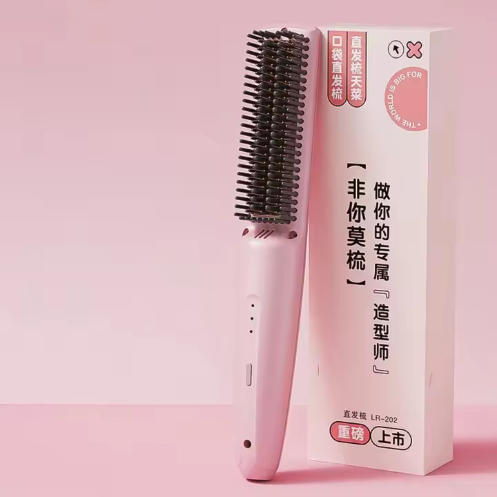 Peine para el Cabello Recto Inalámbrico Calentador de Cabello sin Daño con Iones Negativos Portátil - 1