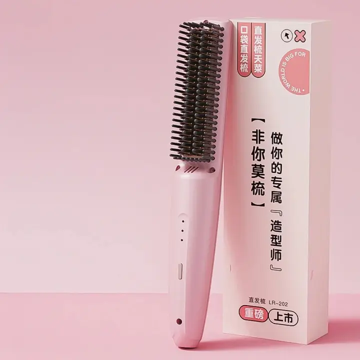Peine para el Cabello Recto Inalámbrico Calentador de Cabello sin Daño con Iones Negativos Portátil - 1